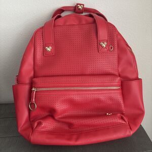 Disney Store Mickey Mouse Icon Flair Red Pin Backpack (pins not included)